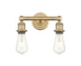 Innovations - 616-2W-BB - Two Light Bath Vanity - Downtown Urban - Brushed Brass