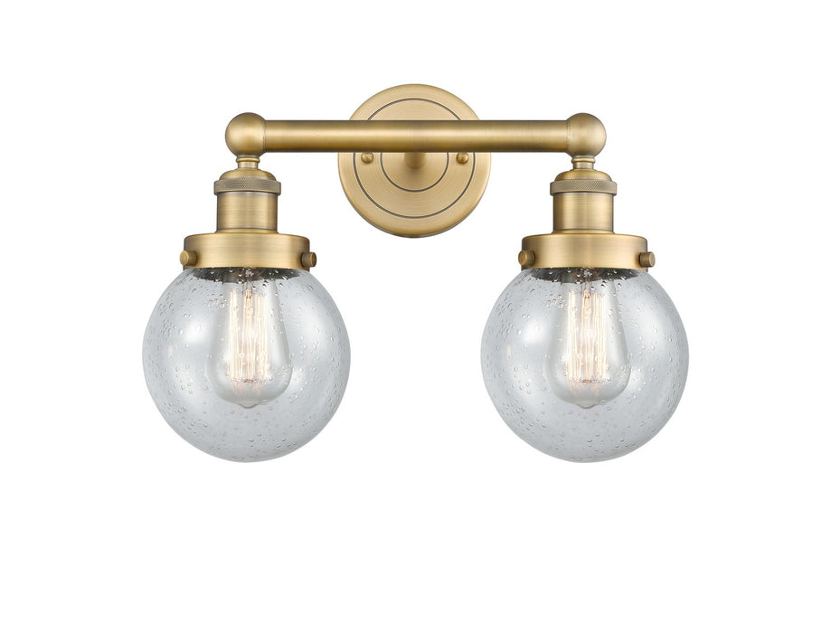 Innovations - 616-2W-BB-G204-6 - Two Light Bath Vanity - Edison - Brushed Brass