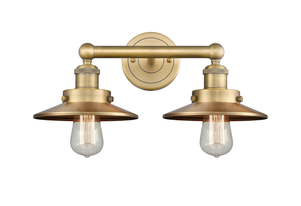 Innovations - 616-2W-BB-M4-BB - Two Light Bath Vanity - Downtown Urban - Brushed Brass