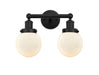 Innovations - 616-2W-BK-G201-6 - Two Light Bath Vanity - Edison - Matte Black