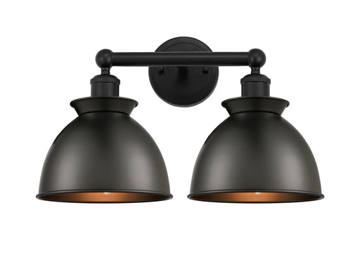 Edison Two Light Bath Vanity Matte Black