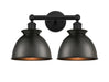 Innovations - 616-2W-BK-M14-BK - Two Light Bath Vanity - Edison - Matte Black