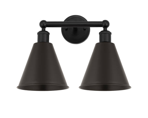 Edison Two Light Bath Vanity Matte Black