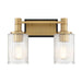 Savoy House - 8-1102-2-143 - Two Light Bathroom Vanity - Concord - Matte Black with Warm Brass