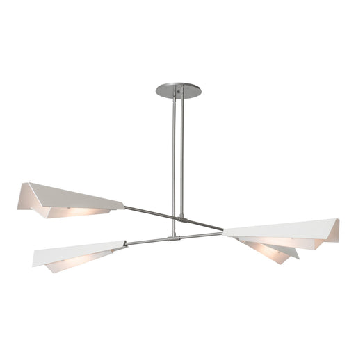 Vertex Four Light Pendant/Semi-Flush Vintage Platinum