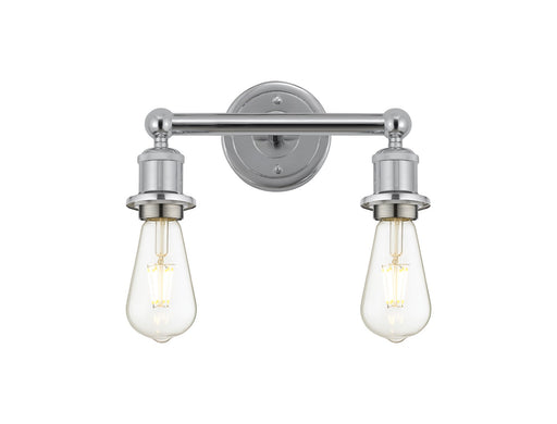 Edison Two Light Bath Vanity Polished Chrome