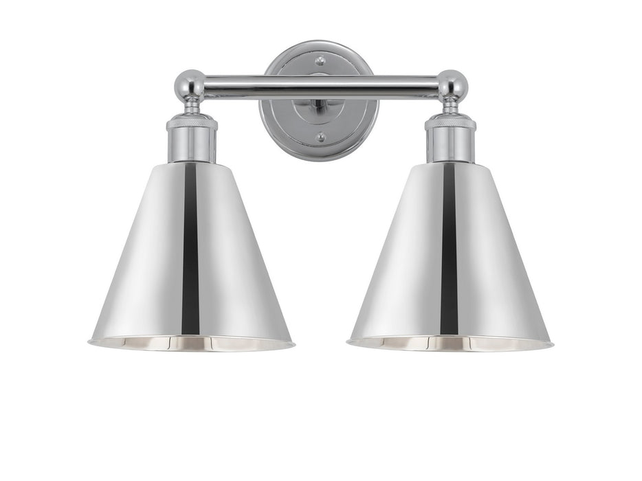 Innovations - 616-2W-PC-MBC-8-PC - Two Light Bath Vanity - Downtown Urban - Polished Chrome