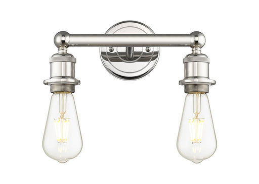 Edison Two Light Bath Vanity Polished Nickel