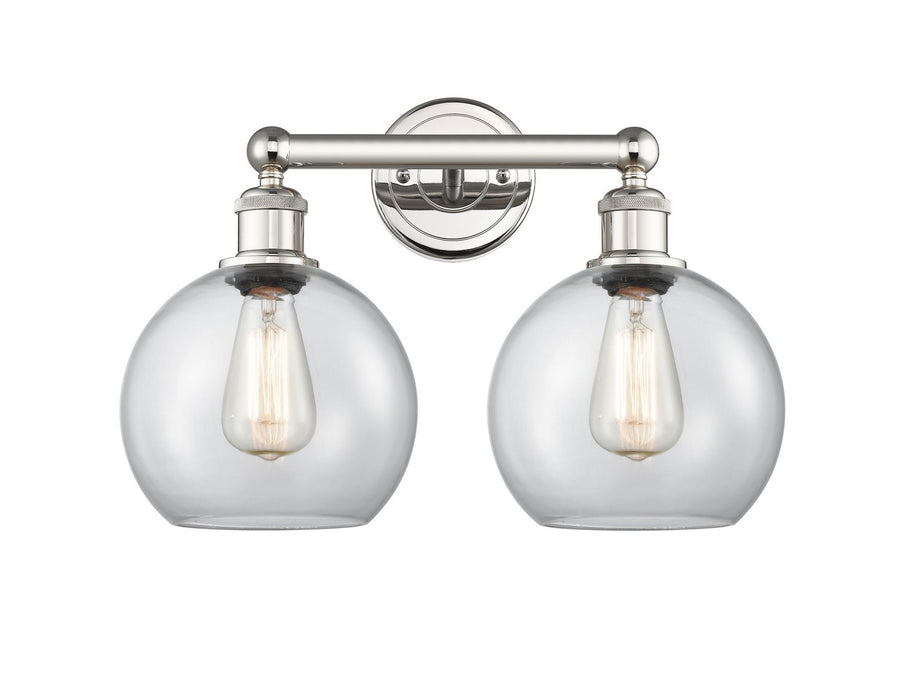 Innovations - 616-2W-PN-G122-8 - Two Light Bath Vanity - Downtown Urban - Polished Nickel