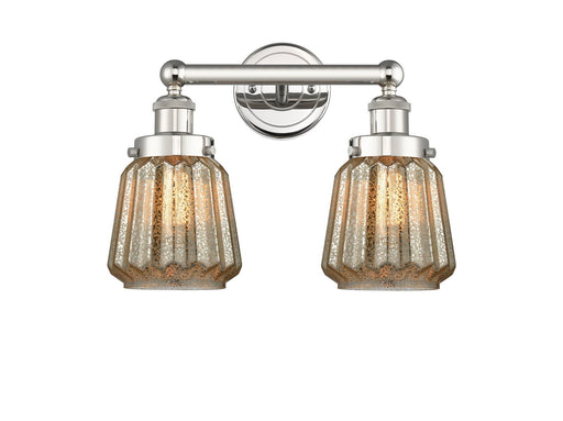 Edison Two Light Bath Vanity Polished Nickel
