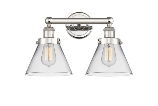 Edison Two Light Bath Vanity Polished Nickel