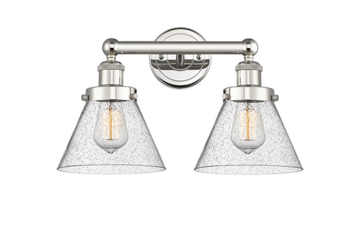 Edison Two Light Bath Vanity Polished Nickel