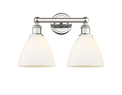 Edison Two Light Bath Vanity Polished Nickel