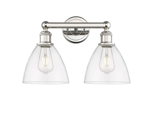 Edison Two Light Bath Vanity Polished Nickel