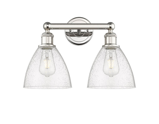 Edison Two Light Bath Vanity Polished Nickel