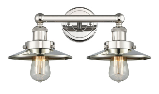 Edison Two Light Bath Vanity Polished Nickel