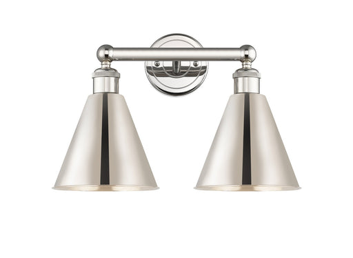 Edison Two Light Bath Vanity Polished Nickel