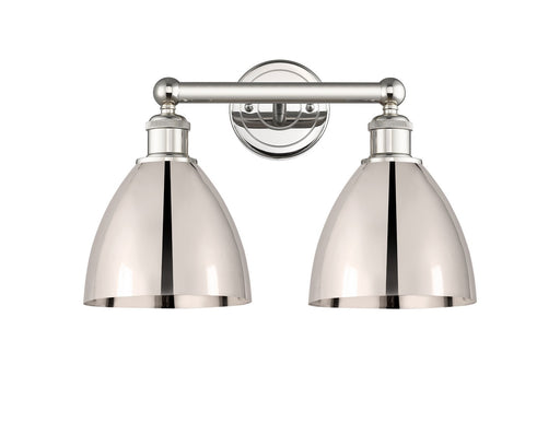 Edison Two Light Bath Vanity Polished Nickel