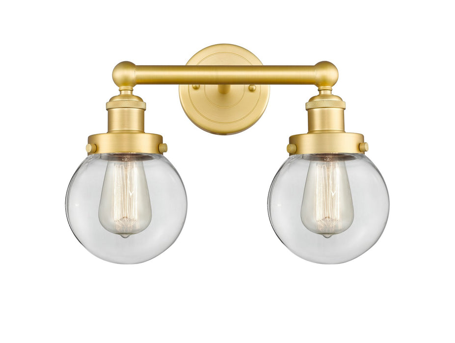 Innovations - 616-2W-SG-G202-6 - Two Light Bath Vanity - Edison - Satin Gold