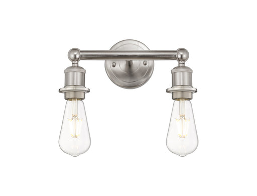 Edison Two Light Bath Vanity Satin Nickel