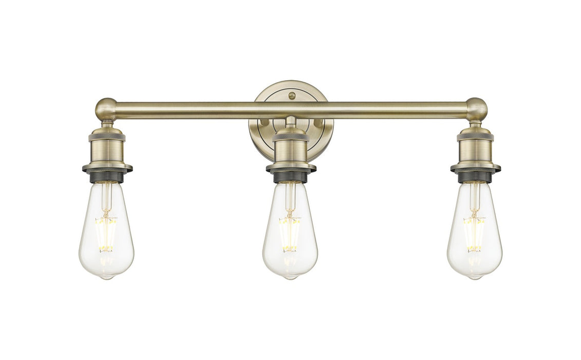 Innovations - 616-3W-AB - Three Light Bath Vanity - Downtown Urban - Antique Brass