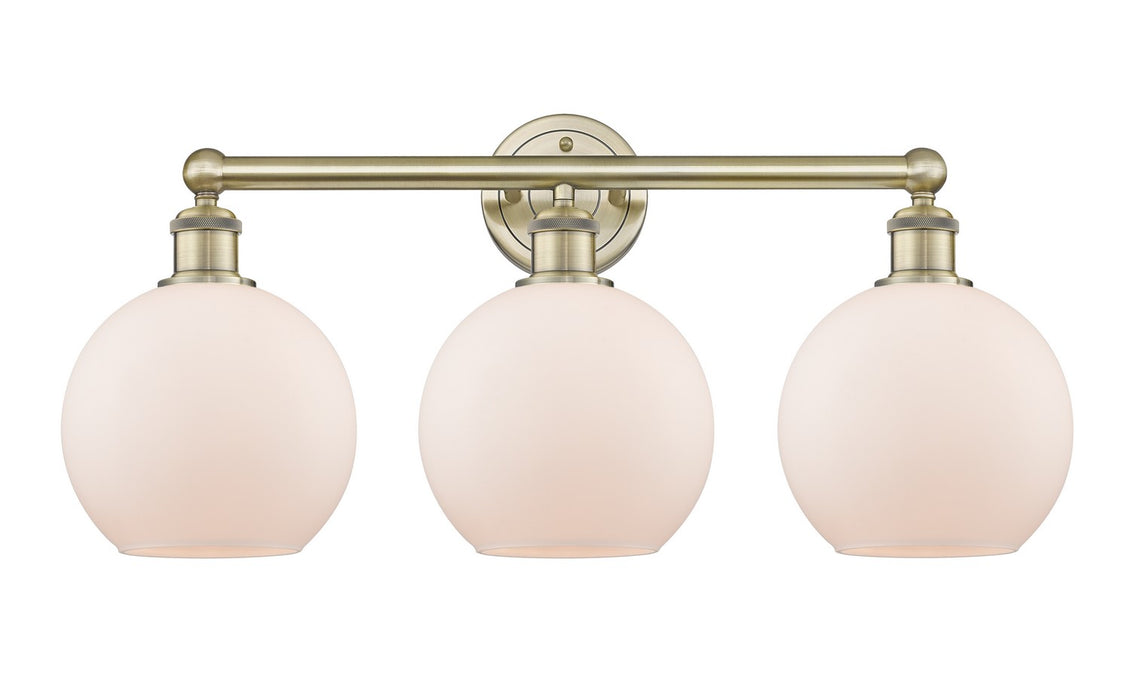 Innovations - 616-3W-AB-G121-8 - Three Light Bath Vanity - Downtown Urban - Antique Brass