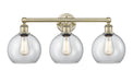 Innovations - 616-3W-AB-G122-8 - Three Light Bath Vanity - Downtown Urban - Antique Brass