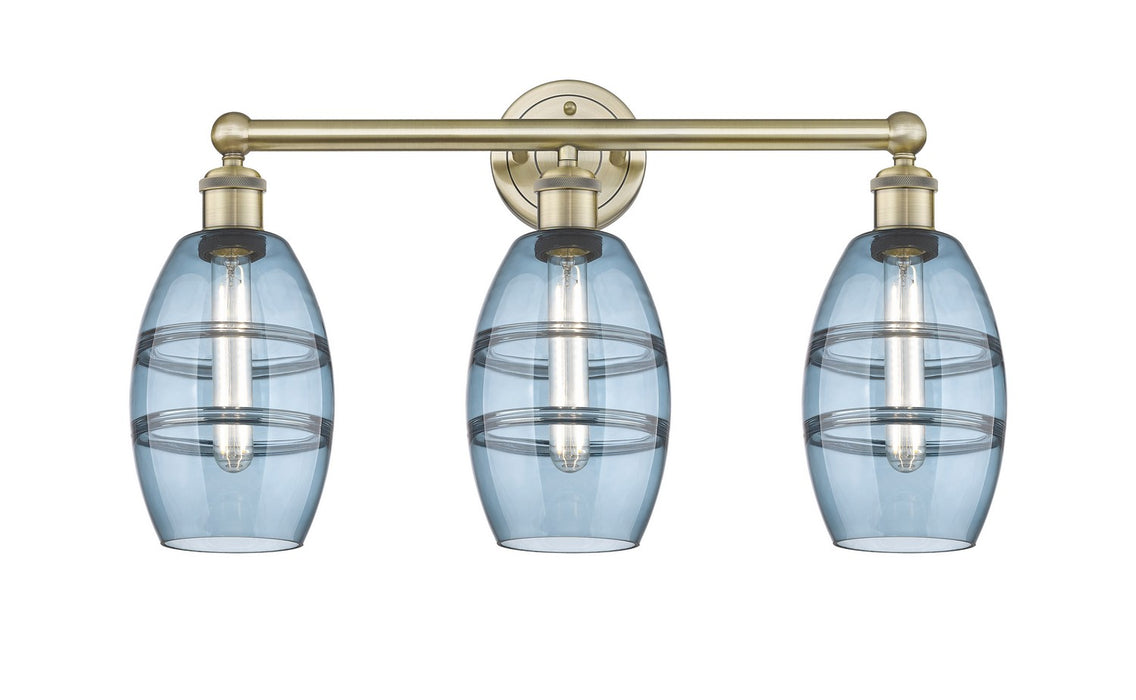 Innovations - 616-3W-AB-G557-6BL - Three Light Bath Vanity - Edison - Antique Brass