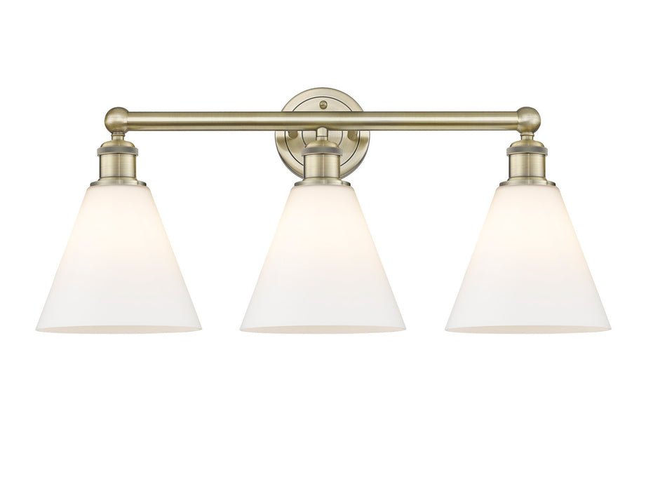 Innovations - 616-3W-AB-GBC-81 - Three Light Bath Vanity - Downtown Urban - Antique Brass