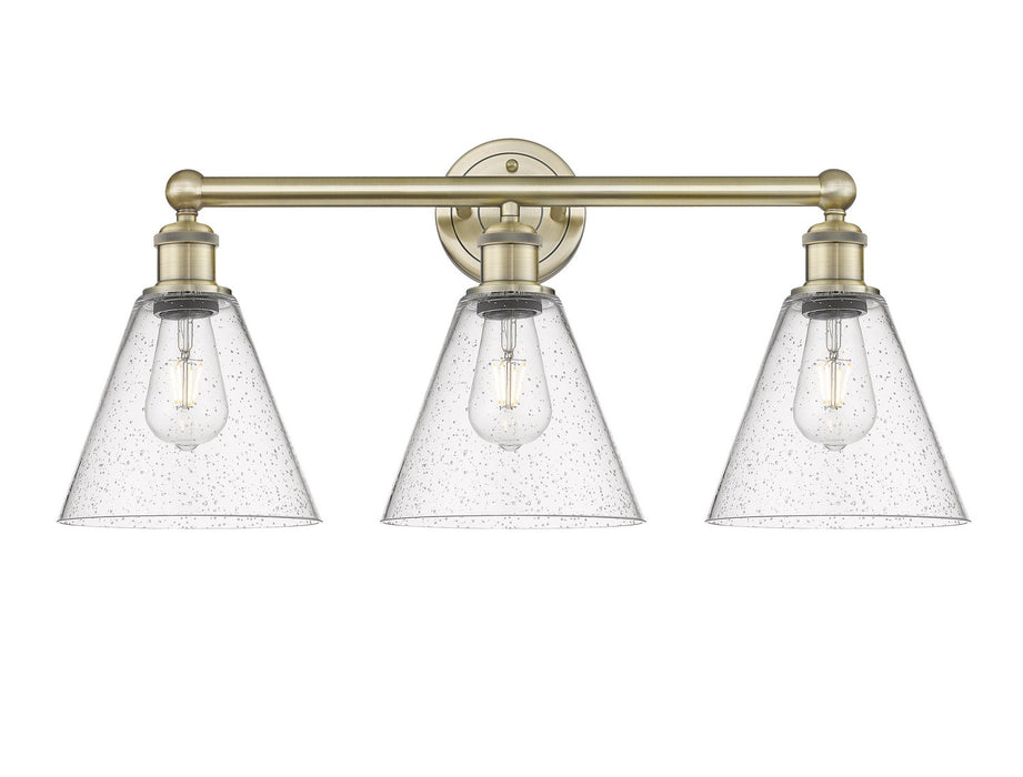 Innovations - 616-3W-AB-GBC-84 - Three Light Bath Vanity - Downtown Urban - Antique Brass