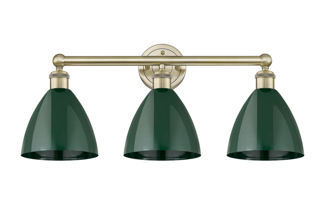 Innovations - 616-3W-AB-MBD-75-GR - Three Light Bath Vanity - Downtown Urban - Antique Brass