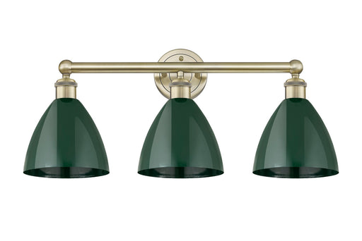 Edison Three Light Bath Vanity Antique Brass
