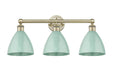 Innovations - 616-3W-AB-MBD-75-SF - Three Light Bath Vanity - Downtown Urban - Antique Brass