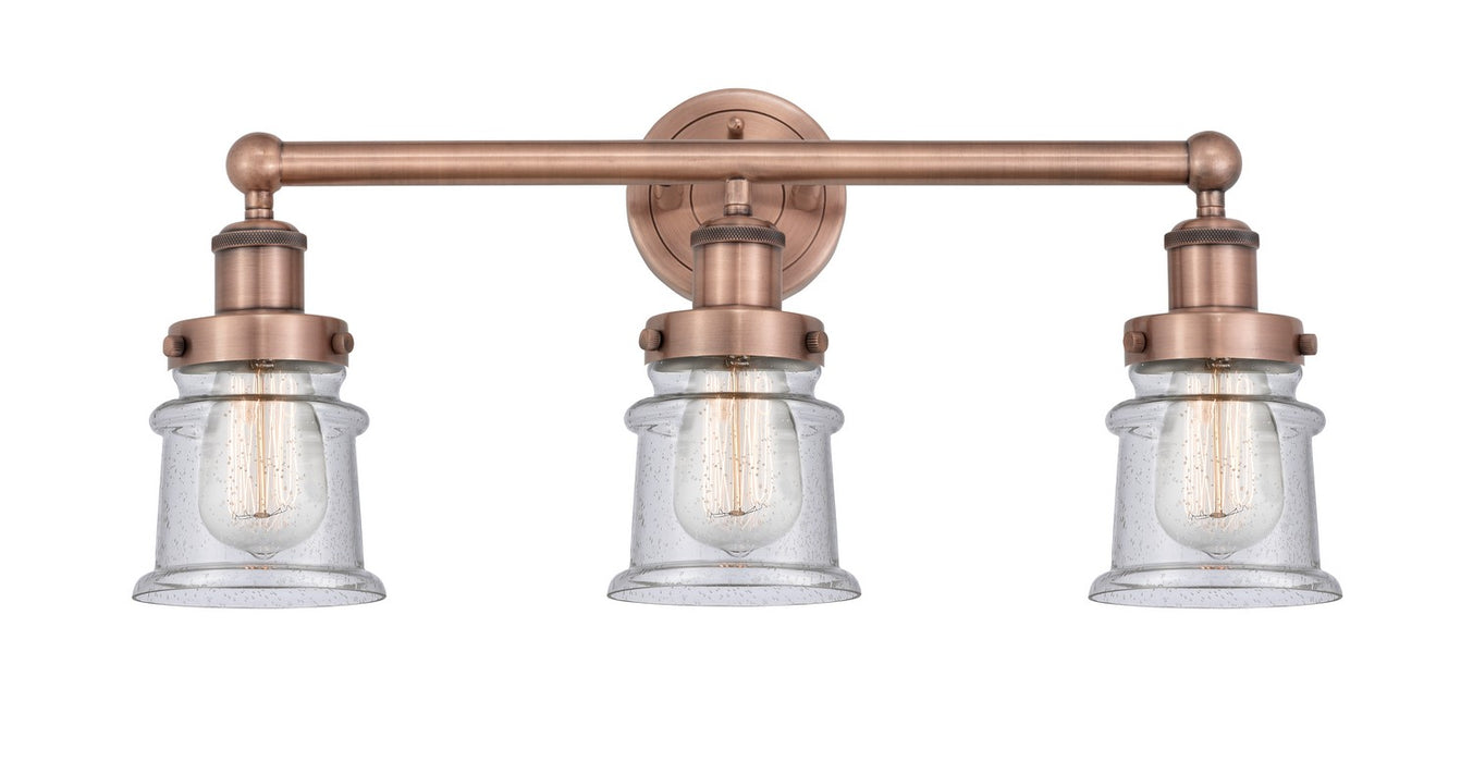 Innovations - 616-3W-AC-G184S - Three Light Bath Vanity - Edison - Antique Copper