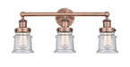 Innovations - 616-3W-AC-G184S - Three Light Bath Vanity - Edison - Antique Copper