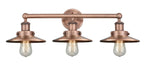 Innovations - 616-3W-AC-M3-AC - Three Light Bath Vanity - Downtown Urban - Antique Copper