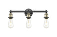 Innovations - 616-3W-BAB - Three Light Bath Vanity - Downtown Urban - Black Antique Brass