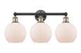 Innovations - 616-3W-BAB-G121-8 - Three Light Bath Vanity - Downtown Urban - Black Antique Brass