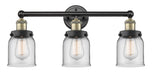 Innovations - 616-3W-BAB-G52 - Three Light Bath Vanity - Edison - Black Antique Brass