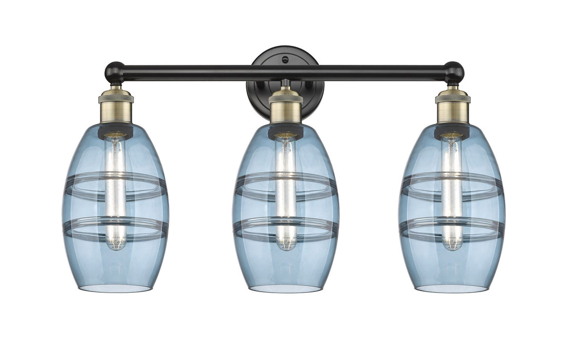 Innovations - 616-3W-BAB-G557-6BL - Three Light Bath Vanity - Edison - Black Antique Brass