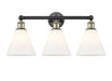 Innovations - 616-3W-BAB-GBC-81 - Three Light Bath Vanity - Downtown Urban - Black Antique Brass