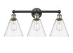 Innovations - 616-3W-BAB-GBC-82 - Three Light Bath Vanity - Downtown Urban - Black Antique Brass