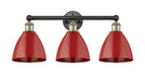 Innovations - 616-3W-BAB-MBD-75-RD - Three Light Bath Vanity - Edison - Black Antique Brass