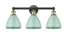 Innovations - 616-3W-BAB-MBD-75-SF - Three Light Bath Vanity - Downtown Urban - Black Antique Brass