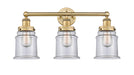 Innovations - 616-3W-BB-G182 - Three Light Bath Vanity - Edison - Brushed Brass