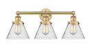 Innovations - 616-3W-BB-G44 - Three Light Bath Vanity - Edison - Brushed Brass