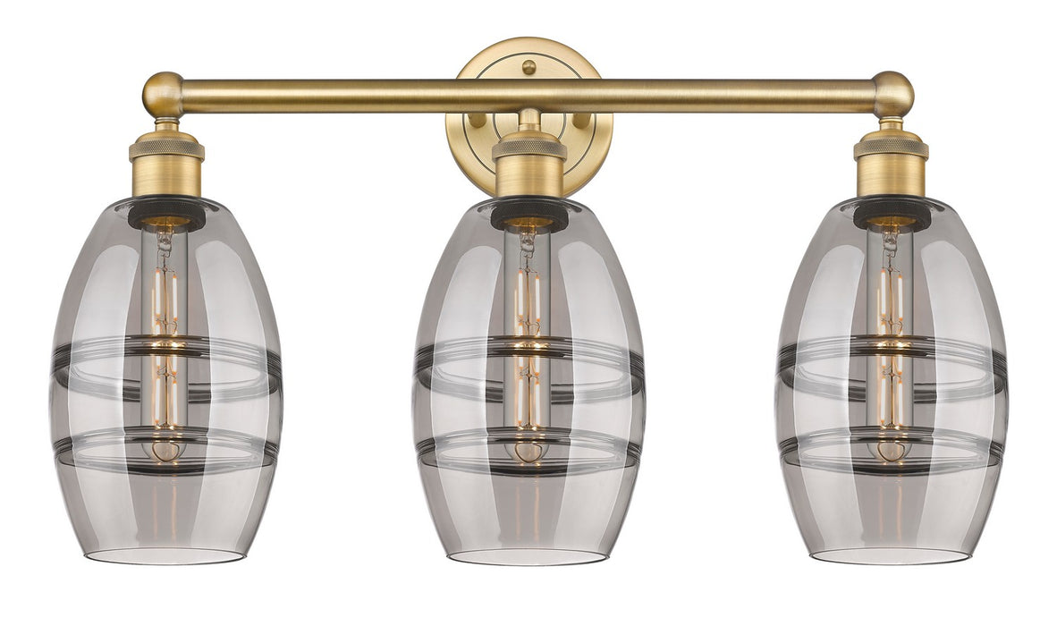 Innovations - 616-3W-BB-G557-6SM - Three Light Bath Vanity - Edison - Brushed Brass