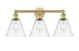 Innovations - 616-3W-BB-GBC-82 - Three Light Bath Vanity - Downtown Urban - Brushed Brass