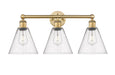 Innovations - 616-3W-BB-GBC-84 - Three Light Bath Vanity - Downtown Urban - Brushed Brass