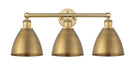 Innovations - 616-3W-BB-MBD-75-BB - Three Light Bath Vanity - Edison - Brushed Brass